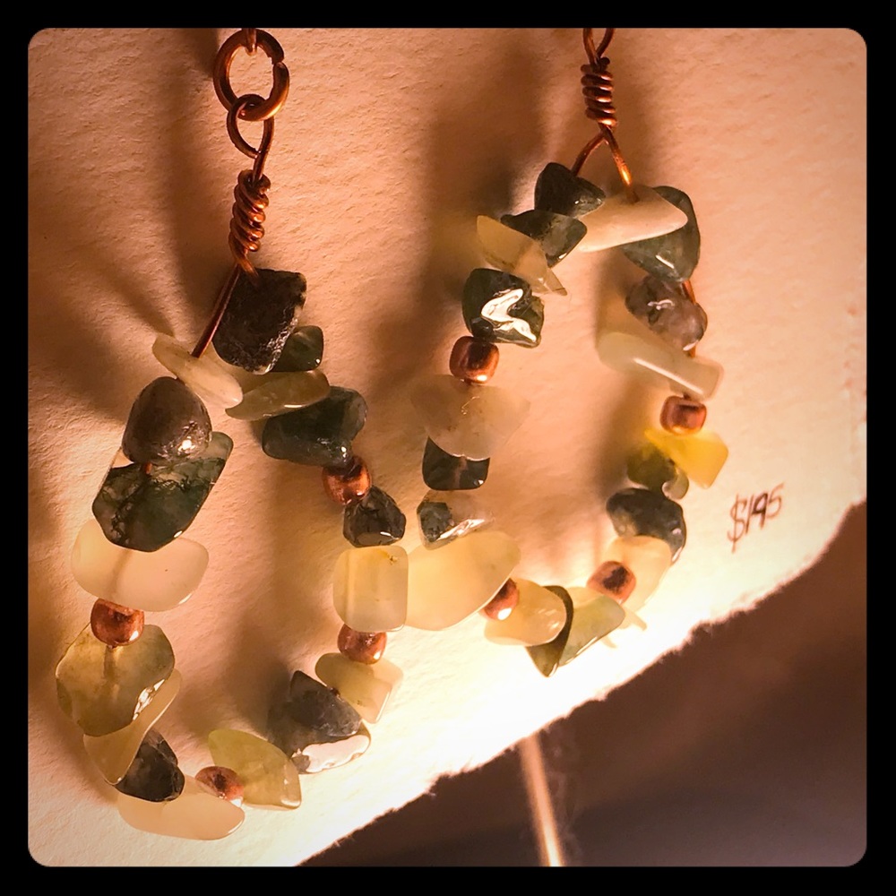 Green Gables—Literati Love—Green Moss Agate•Copper